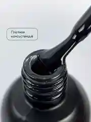 Черный гель лак для ногтей Витражный