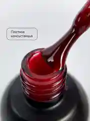 Красный гель лак для ногтей Витражный