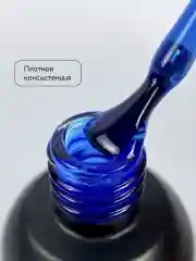 Голубой гель лак для ногтей Витражный