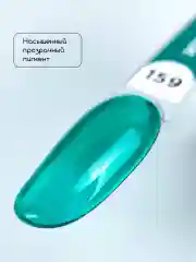 Лесной зеленый гель лак для ногтей Витражный