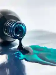 Лесной зеленый гель лак для ногтей Витражный