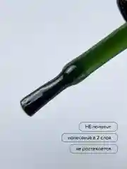 Зеленый гель лак для ногтей Витражный