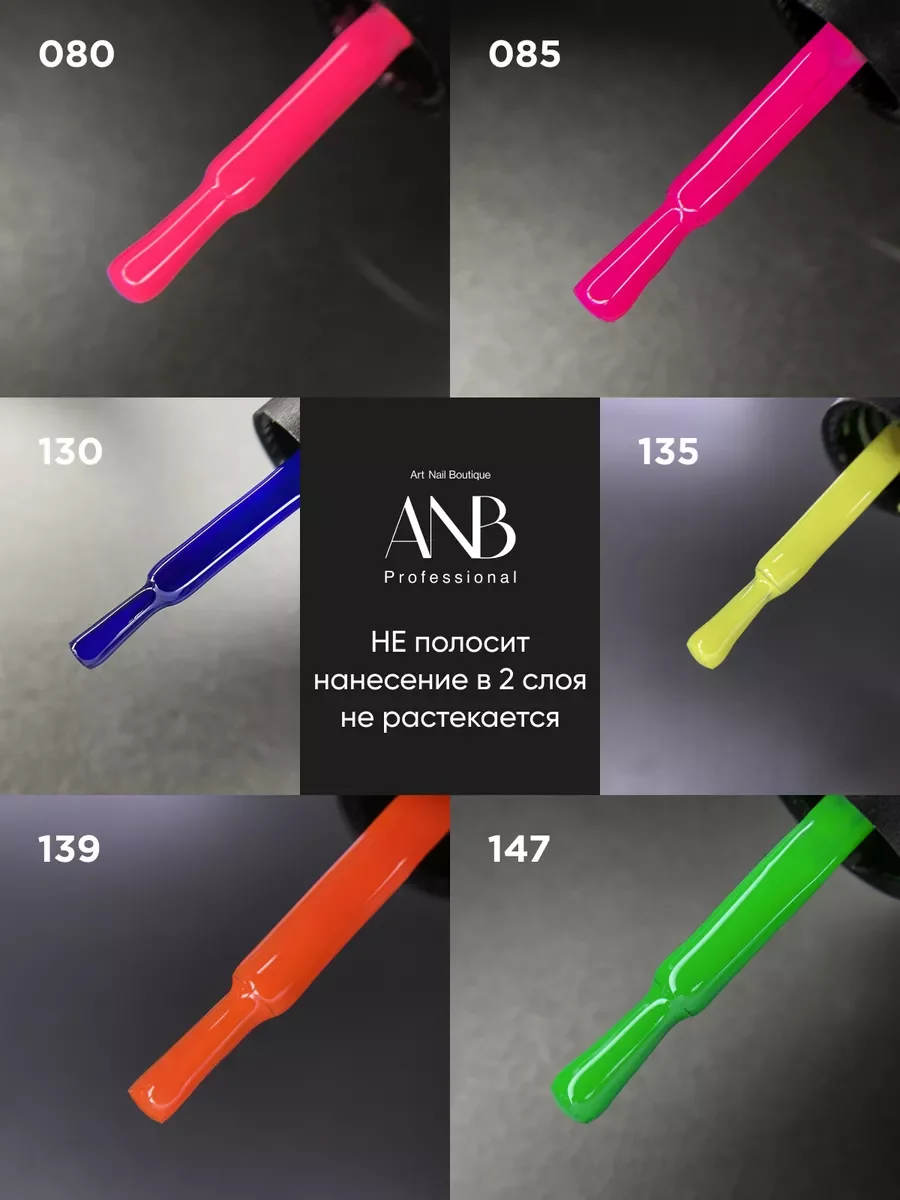 Оранжевый набор гель лаков
