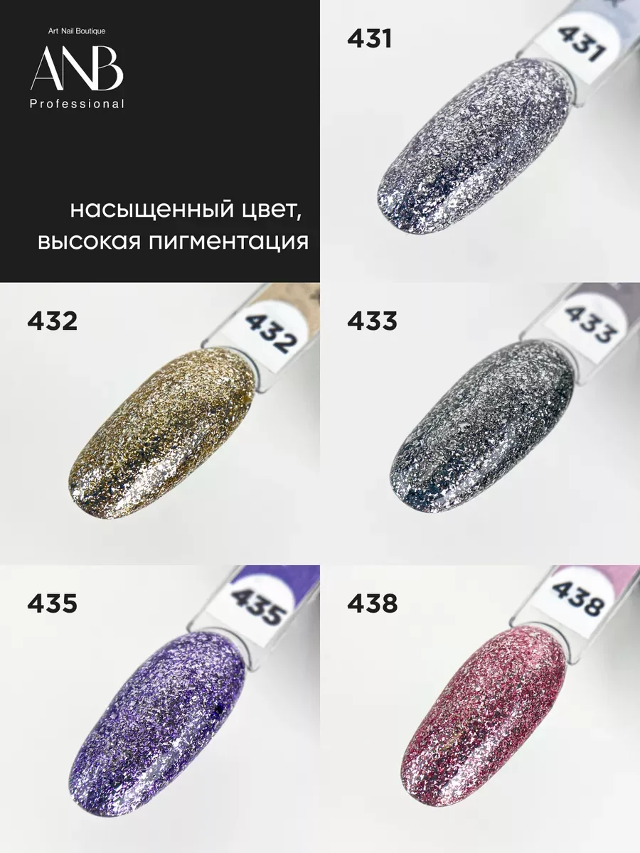 Фиолетовый набор гель лаков