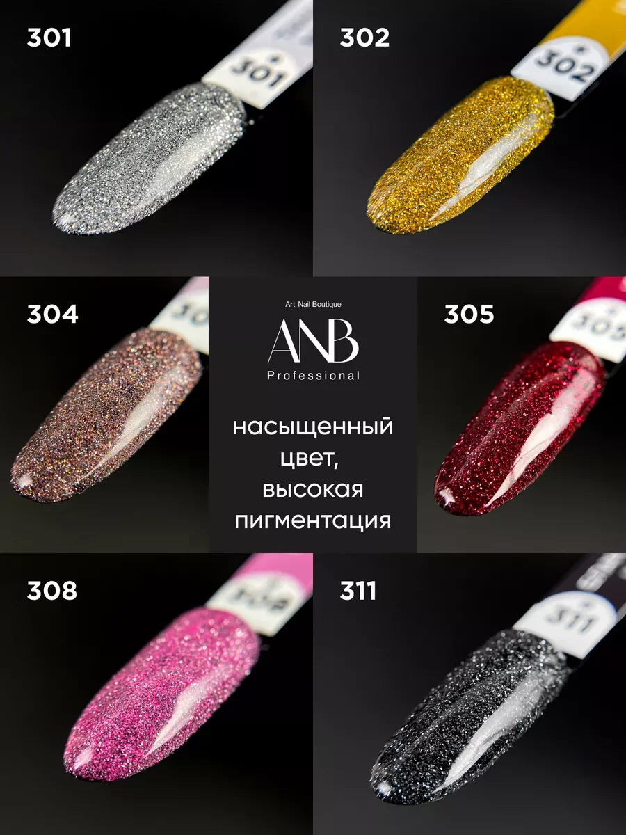 Золотой набор гель лаков