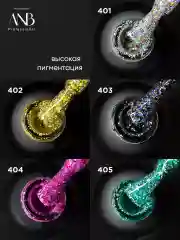 Серебряный набор гель лаков