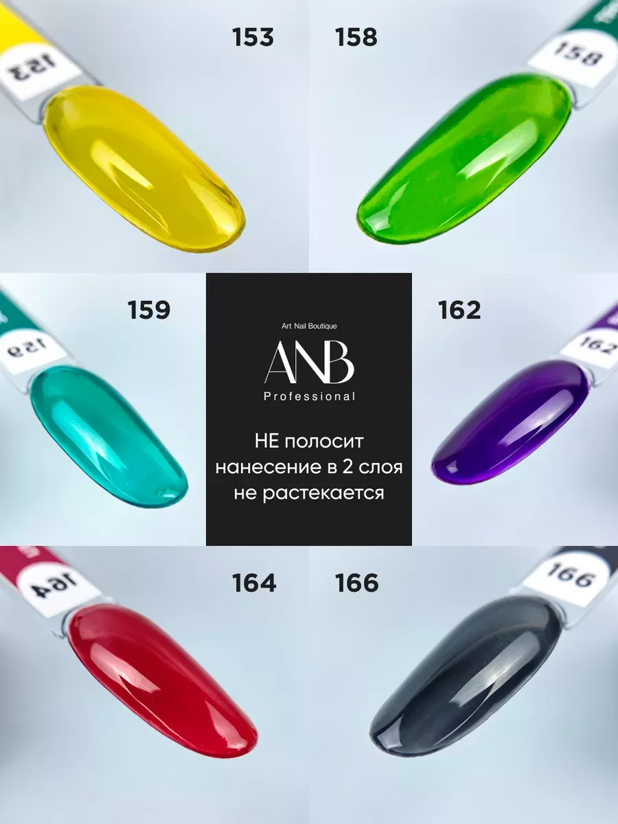 Желтый набор гель лаков