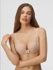 Бежевый бюстгальтер T-Shirt Demi жен. Lujiana