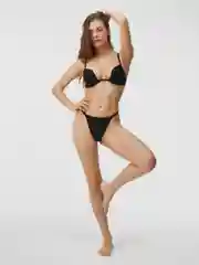 Черный трусы стринг жен Uta