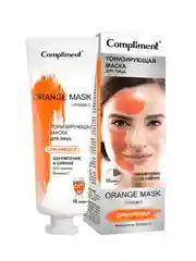 Compliment Orange Mask Тонизирующая маска для лица ОРАНЖЕВАЯ Обновление & Сияние, 80мл
