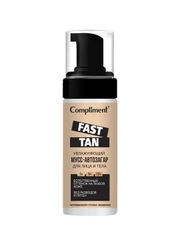 Compliment FAST TAN увлажняющий мусс-автозагар для лица и тела, 160мл