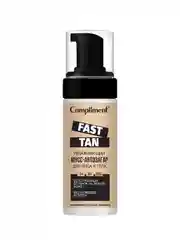 Compliment FAST TAN увлажняющий мусс-автозагар для лица и тела, 160мл