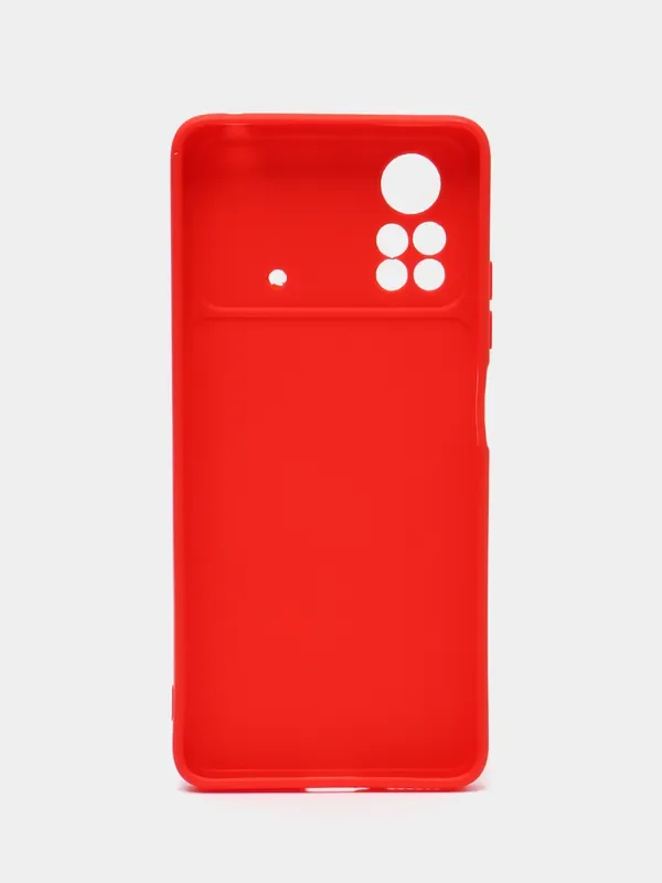 Алый чехол Xiaomi Poco X4 Pro (Сяоми Поко Х4 Про)