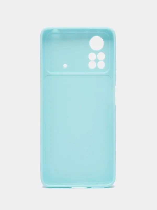 Голубой чехол Xiaomi Poco X4 Pro (Сяоми Поко Х4 Про)