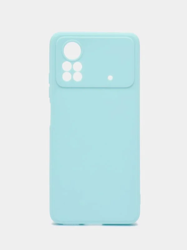 Голубой чехол Xiaomi Poco X4 Pro (Сяоми Поко Х4 Про)