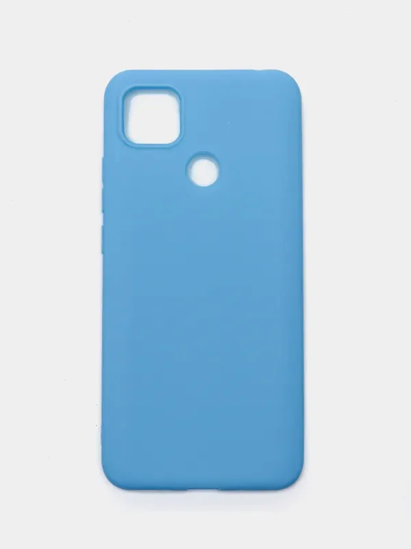 Голубой чехол Xiaomi Redmi 9C / 9C NFC / 10A (Сяоми Редми 9С, 10А), прозрачный