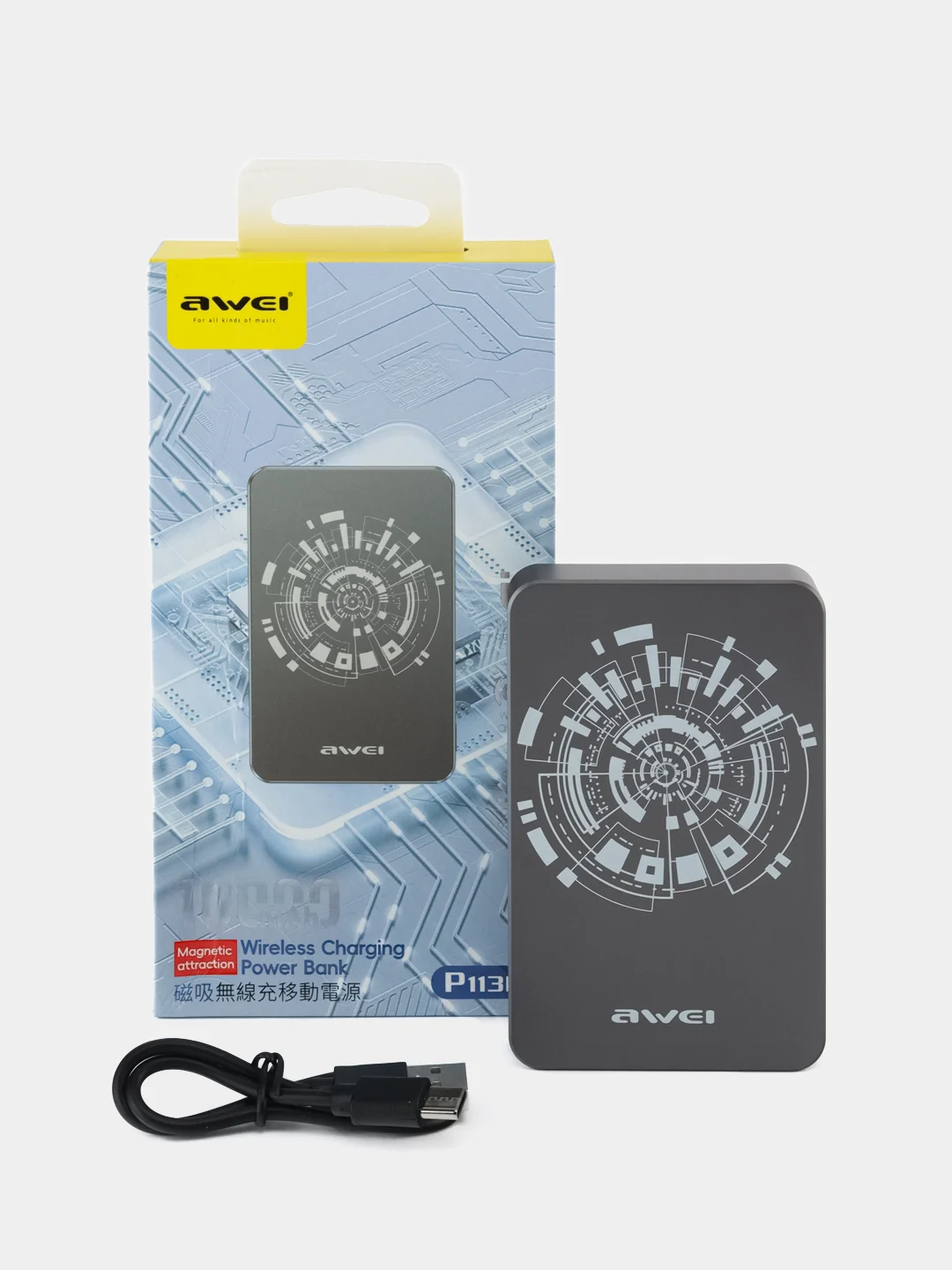 Внешний аккумулятор Power Bank Magsafe Wireless Charging для iPhone, беспроводная зарядка