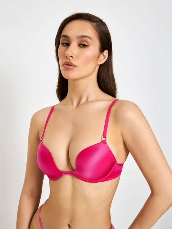 Розовый бюстгальтер Super Push Up жен. Marka