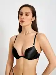 Черный бюстгальтер Super Push Up жен. Marka