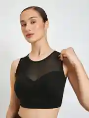 Черный топ спортивный жен. Ayol