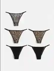 Черный трусы женские 5 шт. Magrit