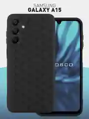Чехол "Соты" для Samsung Galaxy A15 силиконовый ROSCO, матовый, с бортиком-защитой камер