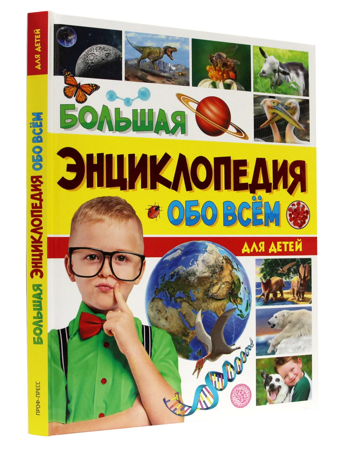 Книга детская большая энциклопедия "Обо всём" 176 стр. Проф-Пресс
