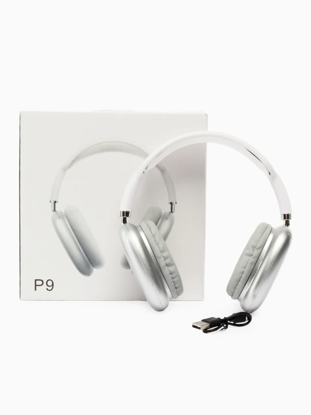 Белый беспроводные полноразмерные наушники P9ProMax bluetooth-гарнитура