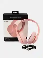 Розовый беспроводные полноразмерные наушники  P2960 Bluetooth