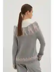 Серый джемпер с шерстью