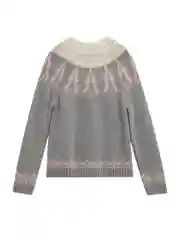 Серый джемпер с шерстью