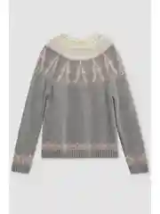 Серый джемпер с шерстью