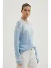 Фиолетовый джемпер с шерстью