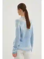 Фиолетовый джемпер с шерстью