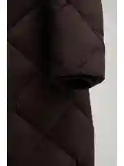 Фиолетовый пальто утепленное с утиным пухом