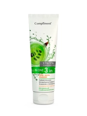 Compliment All in one3 в 1 Мусс-маска-скраб УЛЬТРА очищение лица, 130мл