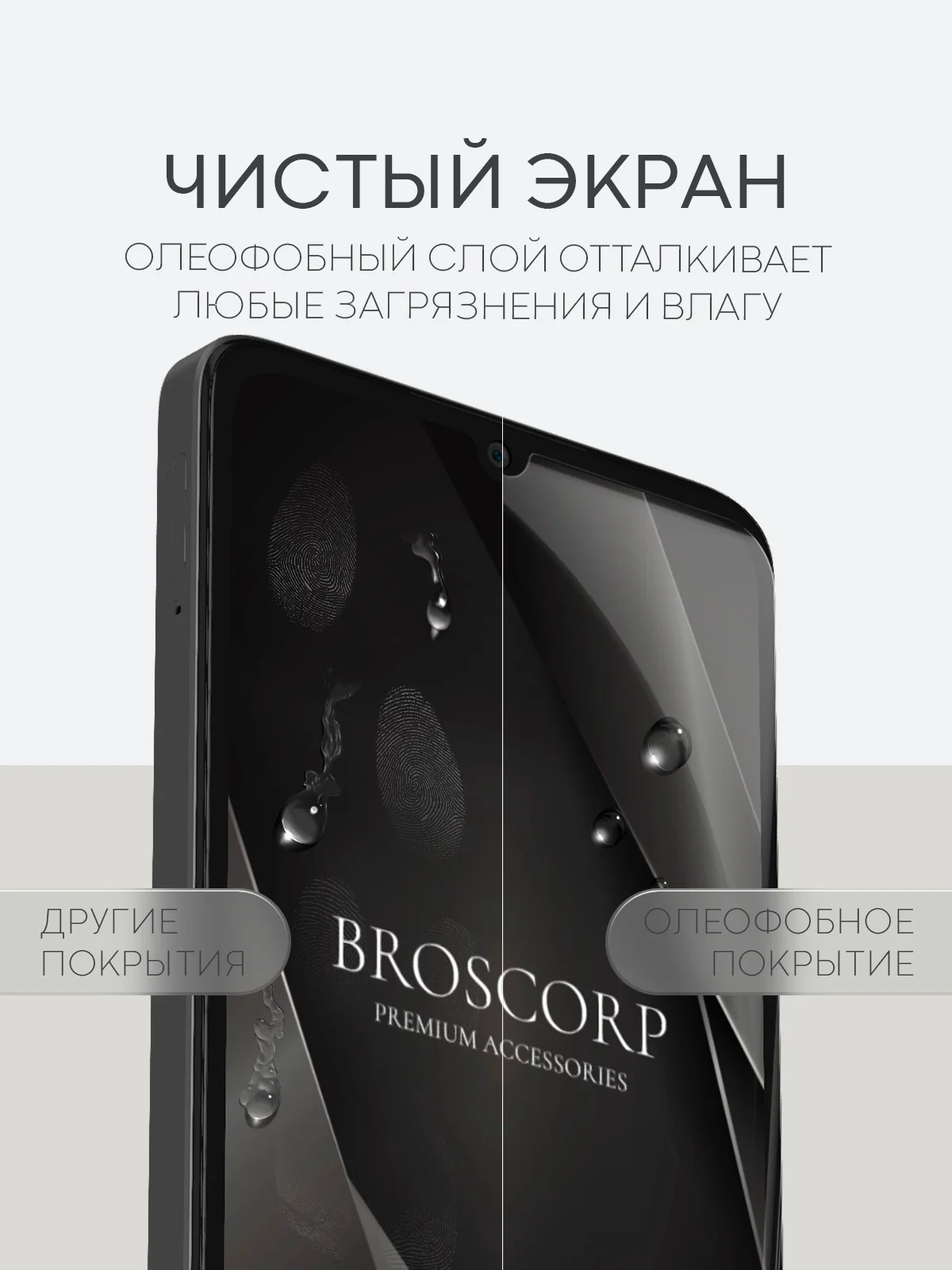 Прозрачный 1-2 шт плёнка для Xiaomi POCO X6 Pro, F6, C65, Redmi Turbo 3, 13C, k70E BROSCORP не стекло
