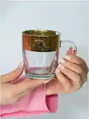 Золотой кружка для чая, подарочный набор 1 шт. 350 мл, золото PROMSIZ коллекция Перфетто