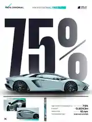 Пленка тонировочная "VELX EUROWIN AUTO" в тубе  75% Сharcol (0.5м х 3м)