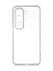 Прозрачный чехол для Infinix Hot 50 Pro 4G силиконовый BROSCORP прозрачный с бортиком- защитой камер