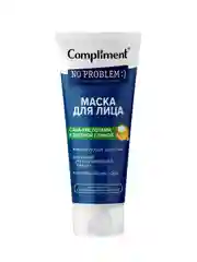 Compliment No problem Маска для лица с АНА-кислотами и зеленой глиной, 80 мл