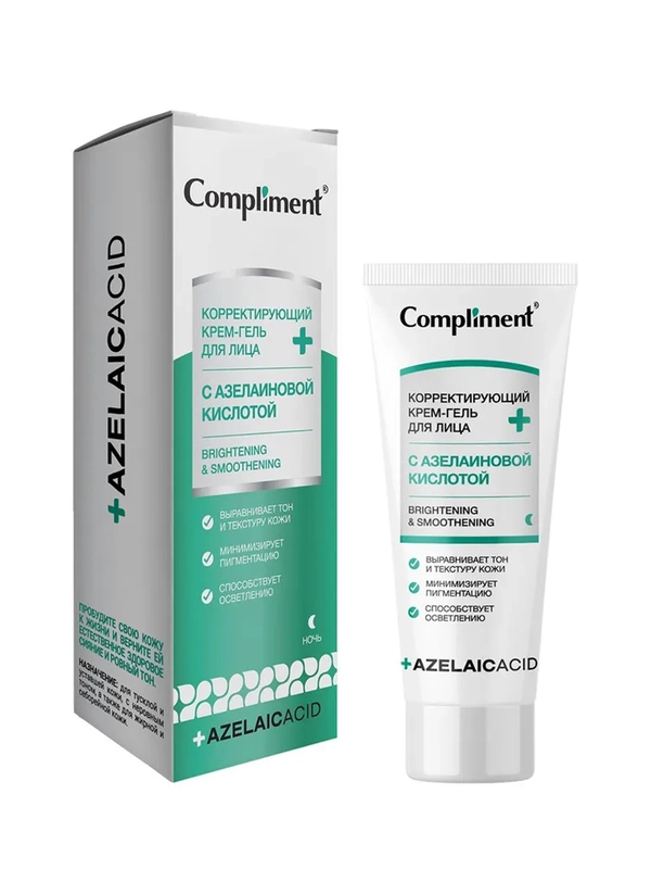 Compliment Корректирующий крем-гель для лица с азелаиновой кислотой, 35мл