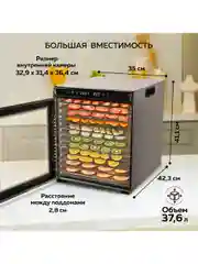 Электрическая сушилка для овощей и фруктов GFGRIL GFD-012, дегидратор