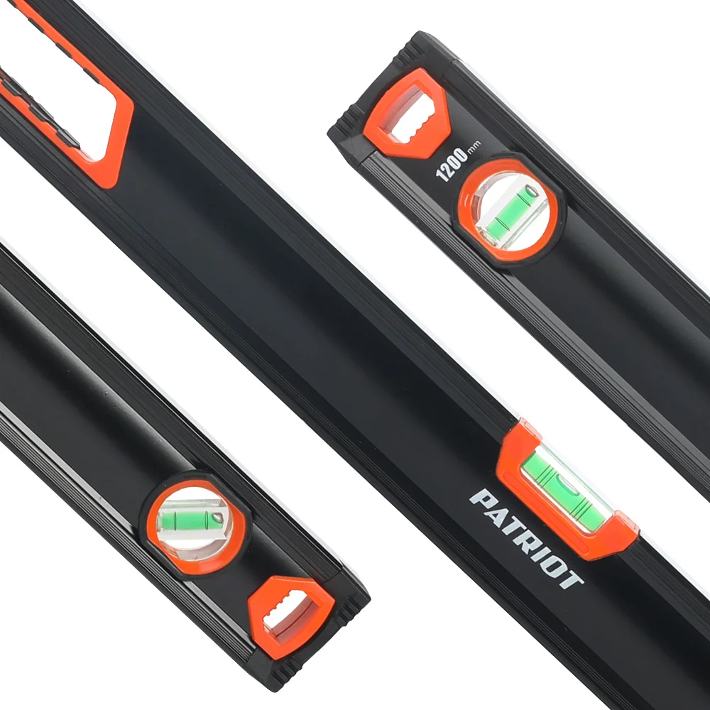 Уровень магнитный упрочненный Patriot Platinum LCP-1200L, 3 глазка, 1200 мм