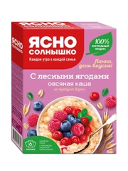 Ясно солнышко Каша овс. с лесными ягодами // кор. 6*0,045 кг