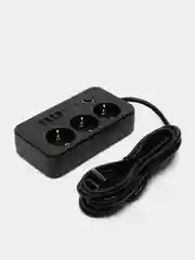 Алый сетевой фильтр-удлинитель с USB и Type-C портами, кнопкой выключения