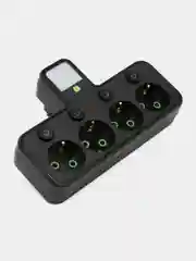 Аметистовый сетевой фильтр-удлинитель с USB и Type-C портами, кнопкой выключения