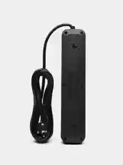 Багровый сетевой фильтр-удлинитель с USB и Type-C портами, кнопкой выключения