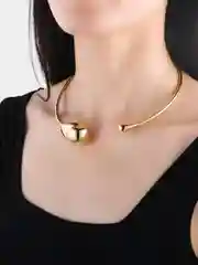 Золотой женский чокер на шею Капля