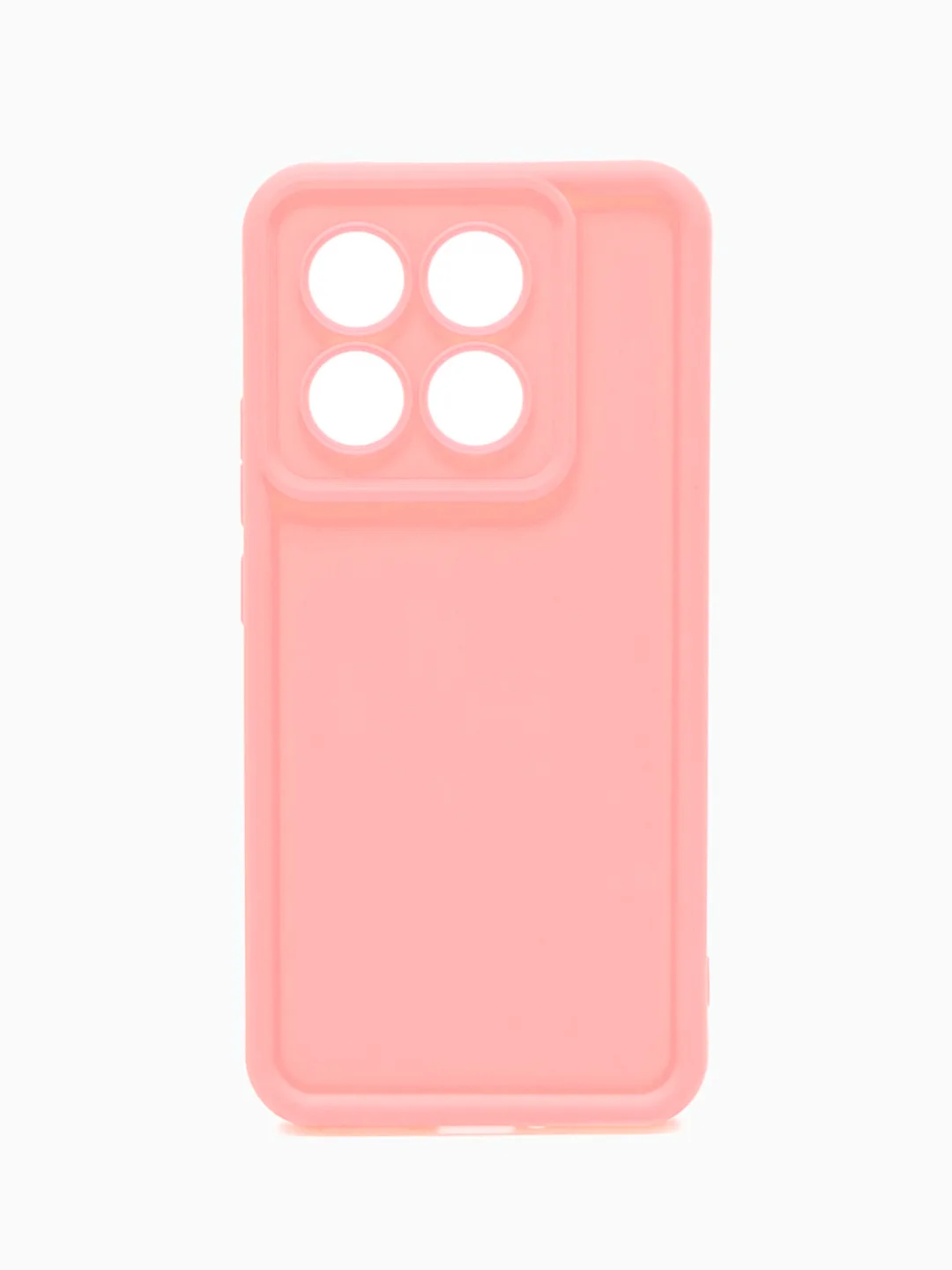 Розовый чехол для Xiaomi 14T (Сяоми 14Т), противоударный, с бортиками
